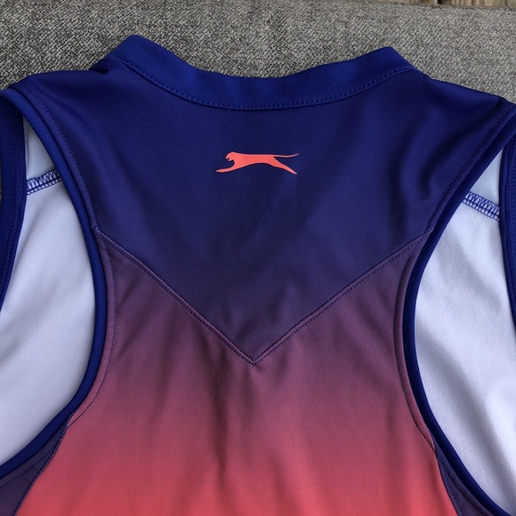 Worn once! SLAZENGER Golf Ombré 1/4 Zip Top - Picture 6 of 6